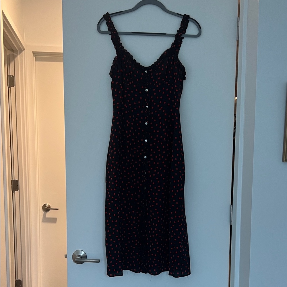 Realisation Par Black Dress with Red Dots